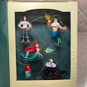 The Little Mermaid storybook ornaments set of 6